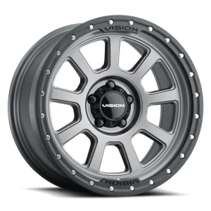 Vision Wheel Off-Road – 350 OJOS – Grey – 18″x9″ 12mm – All weather Wheels – 350-8965SGBL12